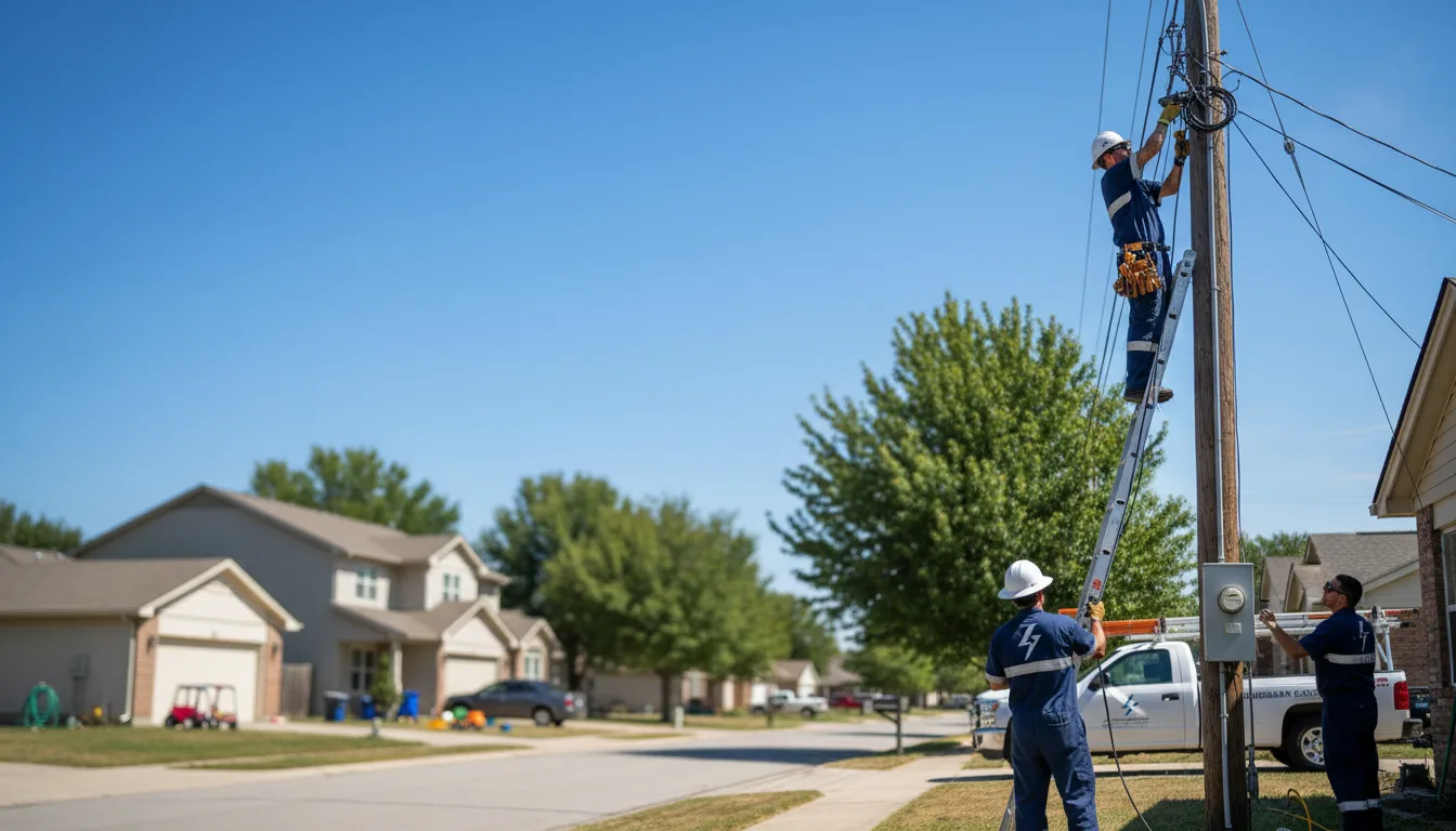 Residential electrician providing installation services in Vina, AL